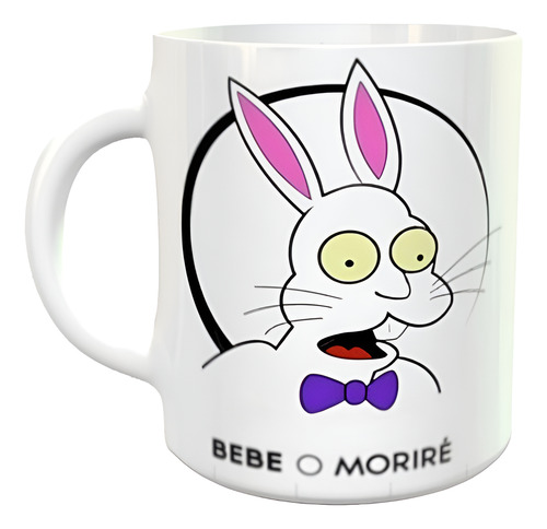 Taza Cerámica Sublimada Bebe O Moriré Simpsons Blanco Bebe O Moriré D1