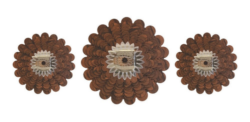 Mandala Decorativa Ambiente Sala Quarto Kit 3 Peças 38167