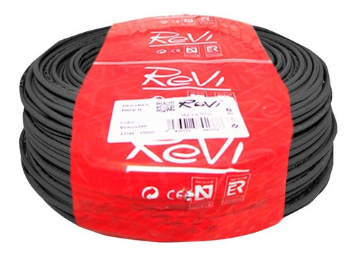 Cable Alambre Nya 2.5mm Negro H07v-u750v Terafix R-100mts