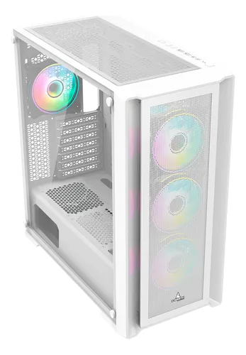 Chasis Caja Torre Gamer Iceberg Titan Blanca M16 X4 Argb Fan