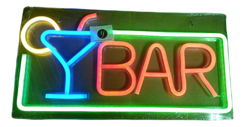 Anuncio Letrero Luminoso Bar Led Tipo Neon Bares