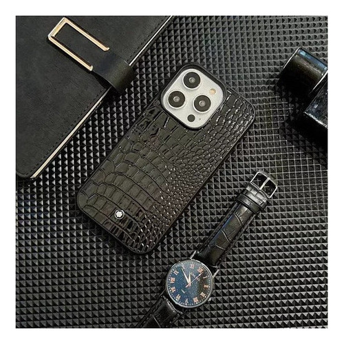 Zs Funda Protectora Montblanc Negra For iPhone 2025 New