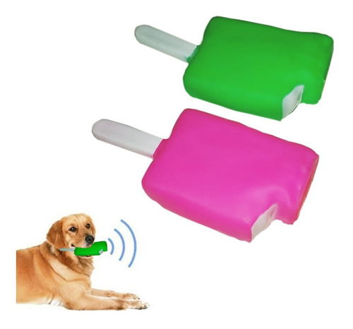 Juguete Heladito Palito Bonbon Fluor Chifle Para Mascotas