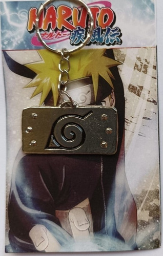 Llavero Naruto Metálico Bandana Vincha Aldea De La Hoja