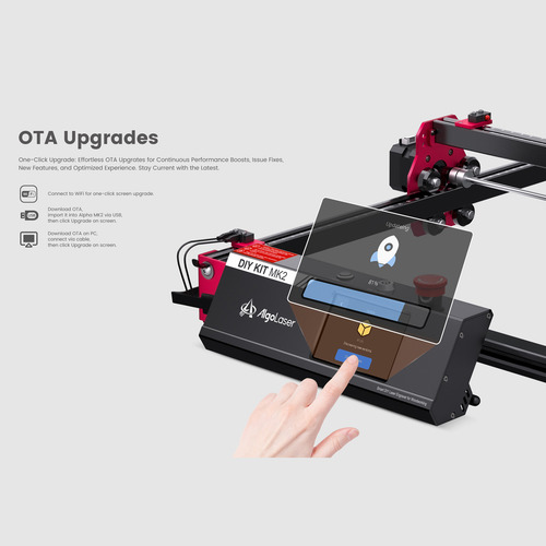 Grabador Láser Algolaser Diy Kit Mk2 De Potencia Ráp