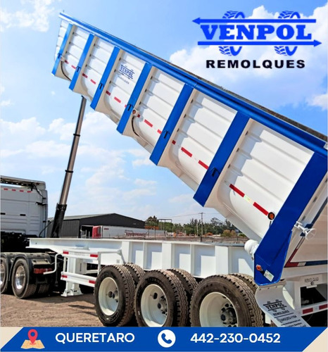 Remolque Gondola Volteo Para Materiales 30m3 Reforzada