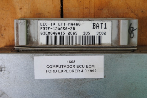 Computador Ecu Ecm Ford Explorer 4.0 1992