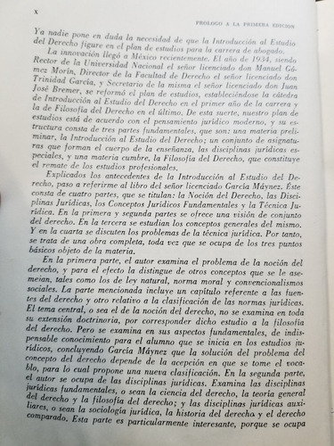 A0 Introducción Al Estudio Del Derecho 35.a Ed García Maynez (Usado)