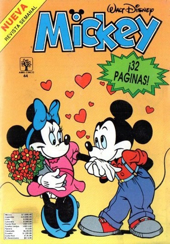 Revista Mickey 44 - Disney - Editorial Abril 1991