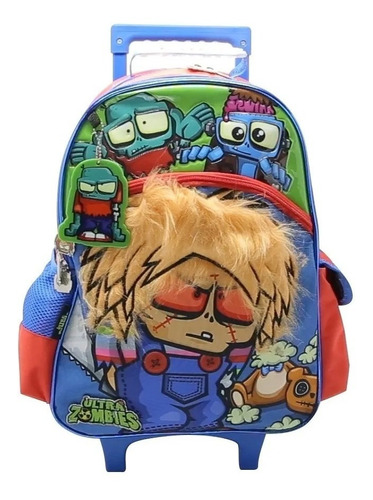 Mochila Infantil Con Carro 16 Pulgadas Zombie Chucky Cresko