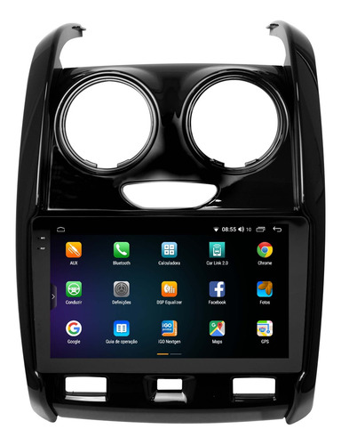 Multimidia Duster Oroch 15/19 Aikon Red 2gb 64gb Carplay 9p