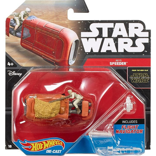 Hot Wheels Die-cast Star Wars  Rey´s Speeder.