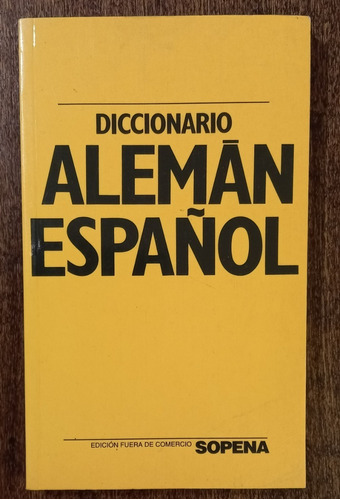 Diccionario Sopena - Alemán/español
