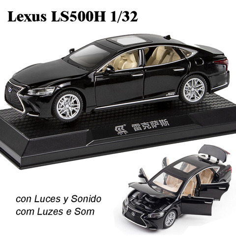 Lexus Ls500h Miniatura Metal Coche Con Base Expositora 1/32
