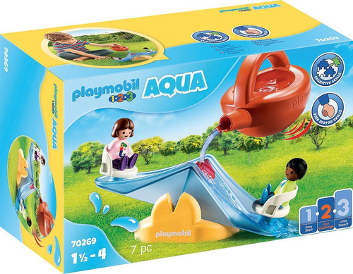 Playmobil 1.2.3 Balancín De Agua Aqua Con Regadera