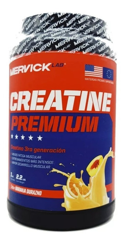 Creatina Premium Mervick X 1kg Con Glutamina Y Taurina