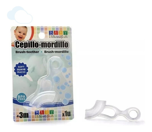 Mordillo Bebé Cepillo Silicona Suave Dentición +3m