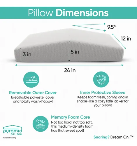 Almohada Antironquidos Viscoelástica Para Dormir De Lado