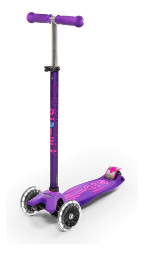 Scooter Maxi Deluxe Led Morado