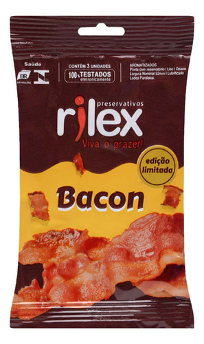 Preservativo Bacon 03 Unidades Rilex