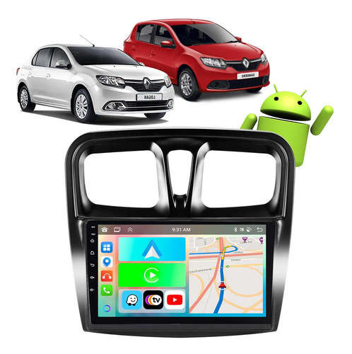 Kit Multimidia Sandero Logan 15 16 17 18 19 20 21 22 23 24