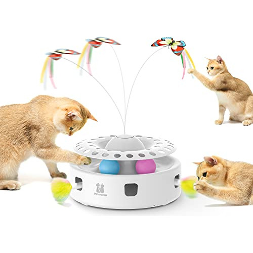 Potaroma Cat Toys Juguete Interactivo Automático 3 En 1 Par