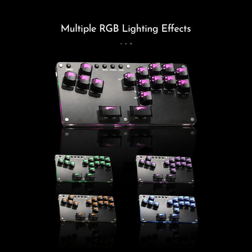 Controlador Arcade De 16 Teclas Fightstick Hitbox Leverless