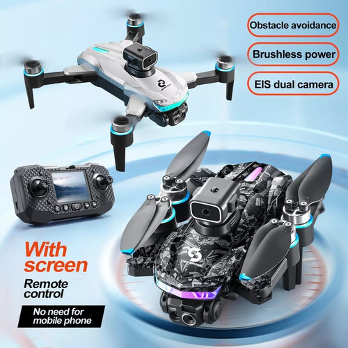 Drone Wifi Evita Obstaculos 2 Camara 4k Control Con Pantalla