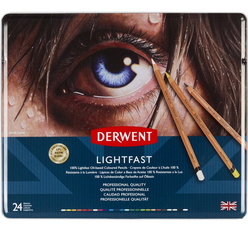 Lápices De Colores Lightfast Derwent Set 24