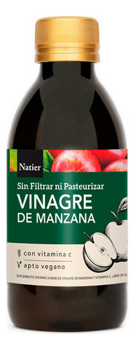 Natier Suplemento Vinagre De Manzana Vitamina C Vegano 250ml