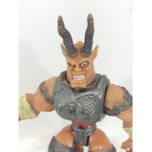 Boneco Antigo Guerreiro Chifrudo Medieval Monstro (Usado)