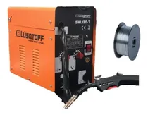 Comprar Soldadora Lüsqtoff Mig Flux SML130-7 Con Rollo De Alambre Flux Naranja Negro 220V 50 Hz