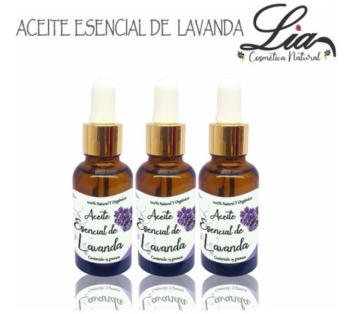 Pack 3 Aceites Esenciales De Lavanda 100% Puro Envío Gratis