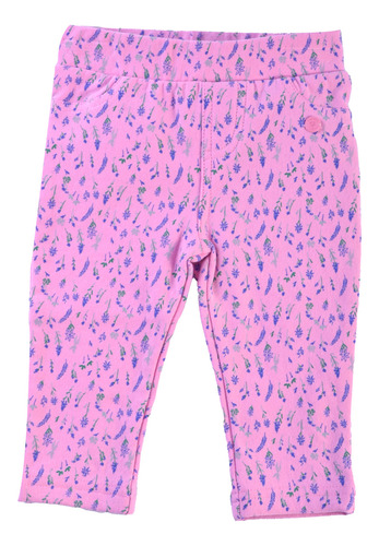 Legging Larga Estampada  Bebe Niña Rosado