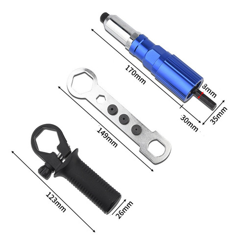 Remachadora Adaptador Para Taladro Inalambrico Electrico