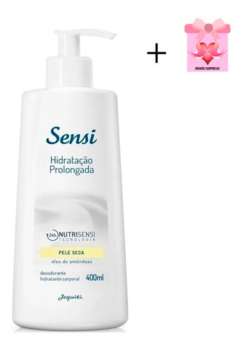 Hidratante Corporal Sensi Pele Seca Jequiti 400g + Brinde