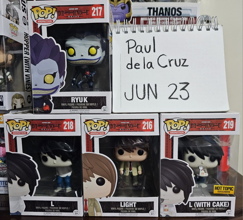 Funko Pop Death Note Set (primera Edición) (Usado)
