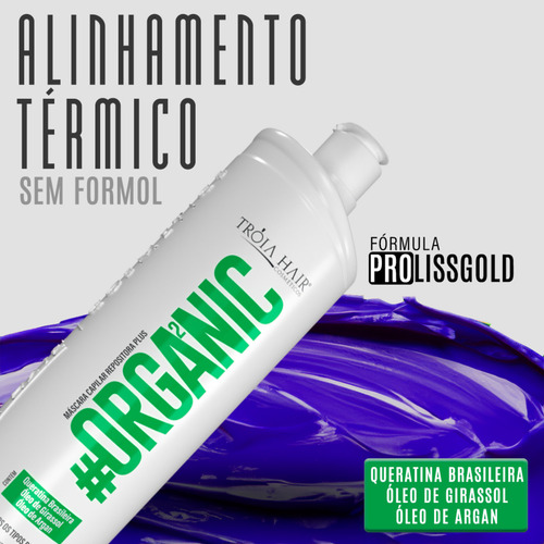 12 Kit Progressiva Organic Prancha Bivolt Titanio Tróia Hair