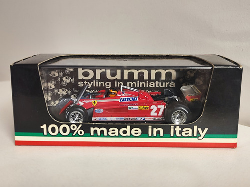 Ferrari 126 Ck Turbo Gp Canadá 1981, Villeneuve, Brumm 1/43 Rojo