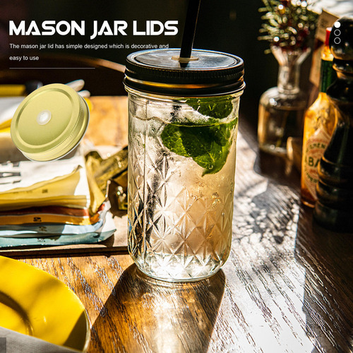 Mason Jars Mason, Tapa De Cristal Para Tazas, 12 Unidades