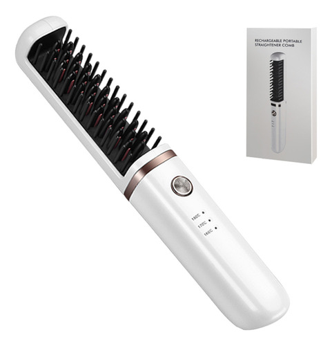 Cepillo De Pelo Con Aire Caliente, 2 En 1, Negativo Para Sal
