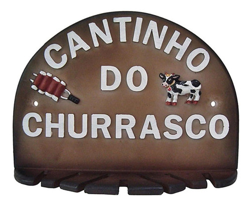 Porta Espeto De Parede Cantinho Do Churrasco Para 7 Espetos