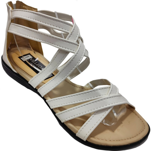 Sandalia Huarache Romano Talón Cierre Calzado Durable