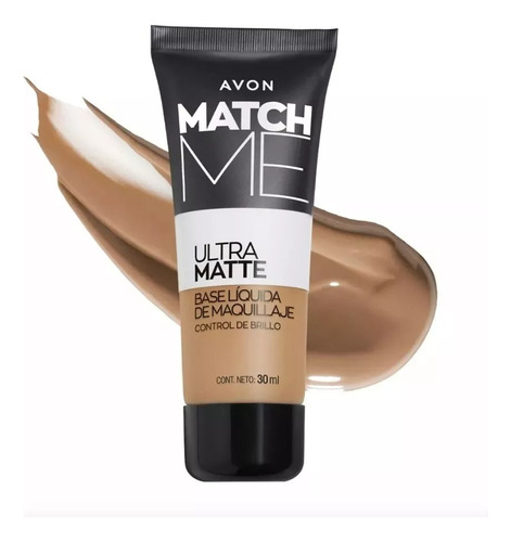 Base Liquida De Maquillaje Ultra Matte Match Me - Avon® Tono 250n