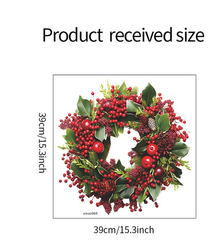 Pegatinas Navideñas Para Ventana Corona Pegatinas De Pared C