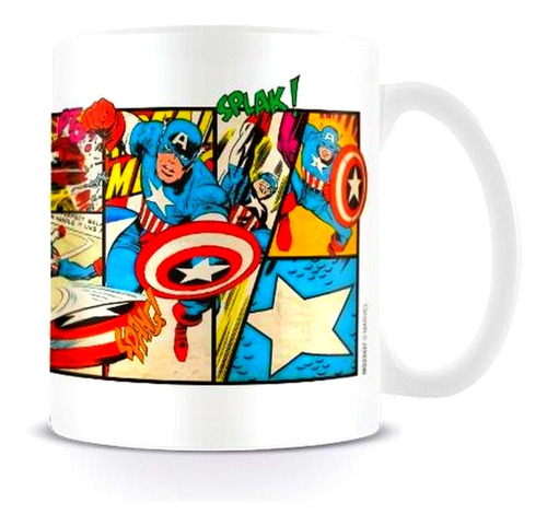 Mug Del Capitan America - Taza De Comic Marvel 