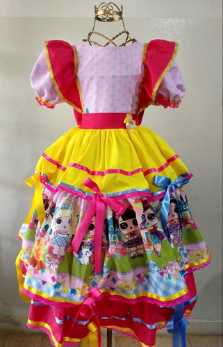 vestido festa junina lol