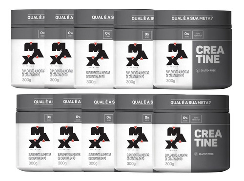Combos Creatina Max 10x Creatina 300g Em Pó - Promoção