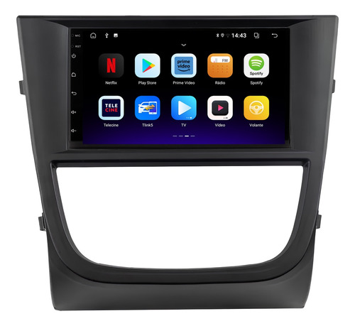 Multimidia Saveiro G5 2008/2012 Android 13 Carplay 64gb 7p