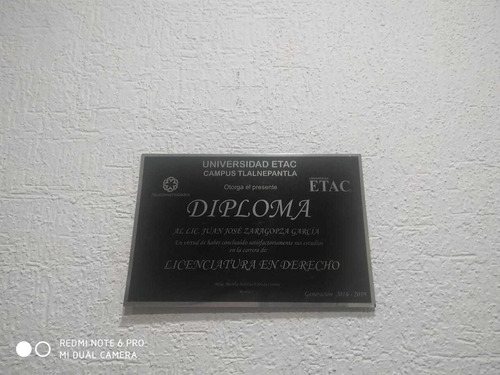 Placa De Aluminio Sublimada (reconocimientos) Pack 2